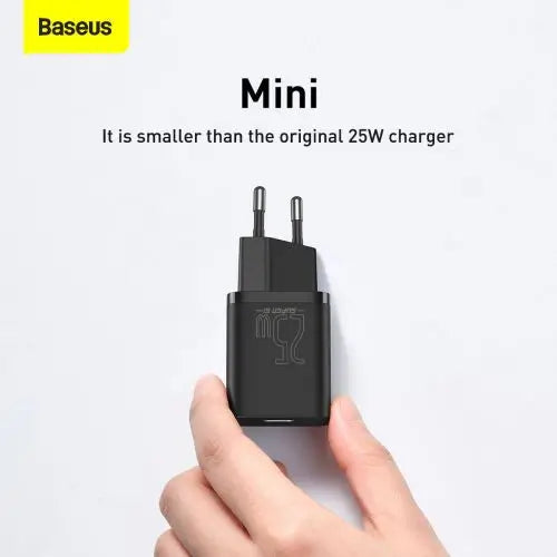 Baseus Super Si Quick Charger 1C 25W (black) - Travel Charger<<<Accessories<<<Основна<<<DunaXML&&&mains