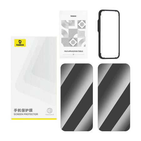Baseus Superior privacy glass for iPhone 15 Plus - For smartphones<<<Tempered glass and screen protectors<<<GSM