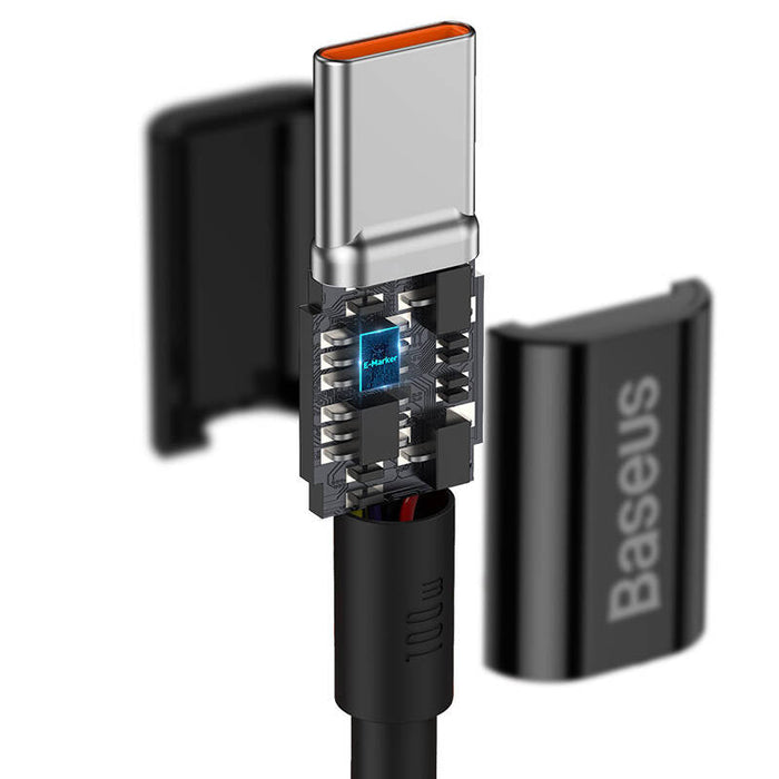 Baseus Superior Series Cable USB-C to USB-C 100W 1m (black) - USB-C to USB-C<<<USB cables<<<GSM