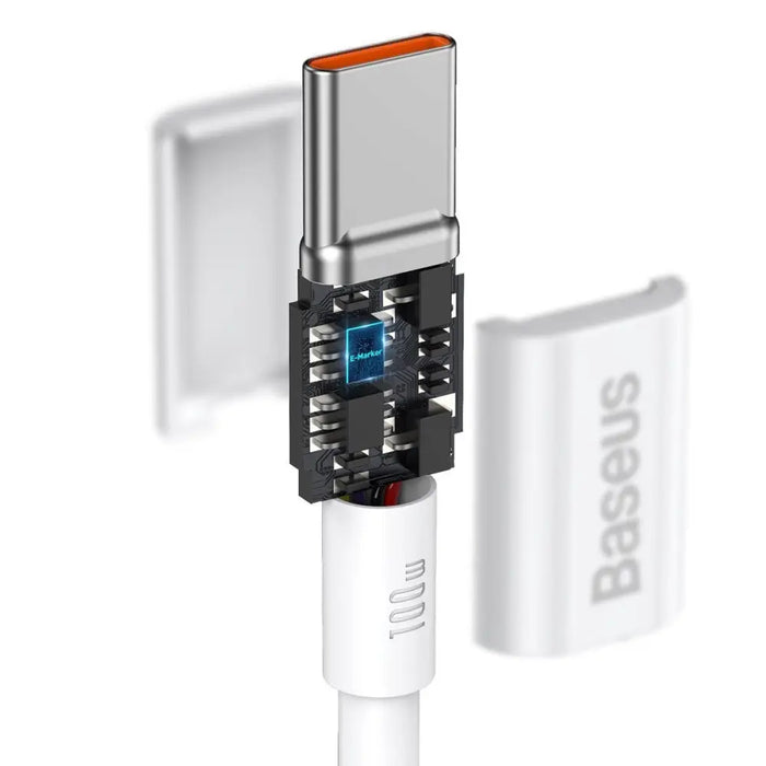 Baseus Superior Series Cable USB-C to USB-C 100W 1m (white) - USB-C to USB-C<<<USB cables<<<GSM Accessories<<<InnproXML