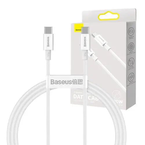 Baseus Superior Series Cable USB-C to USB-C 100W 1m (white) - USB-C to USB-C<<<USB cables<<<GSM Accessories<<<InnproXML