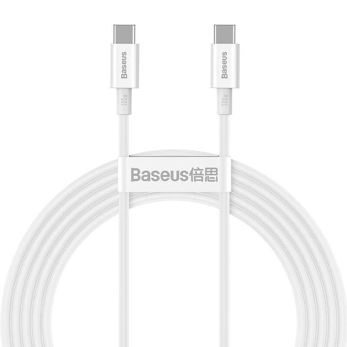 Baseus Superior Series Cable USB-C to USB-C 100W 2m (white) - USB-C to USB-C<<<USB cables<<<GSM