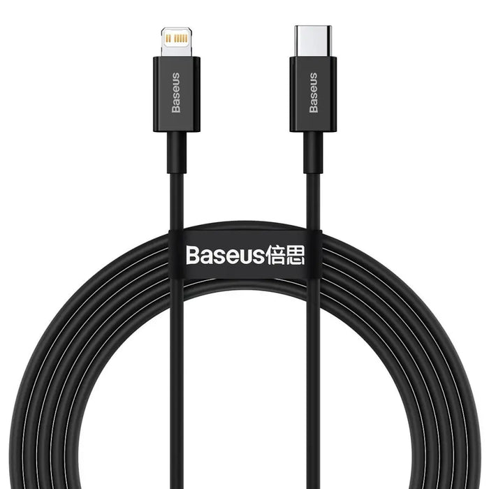 Baseus Superior Series Cable USB-C to iP 20W PD 2m (black) - USB-C to Lightning<<<USB cables<<<GSM