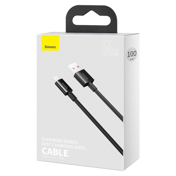 Baseus Superior Series Cable USB to USB-C 66W 1m (black) - USB to USB-C<<<USB cables<<<GSM