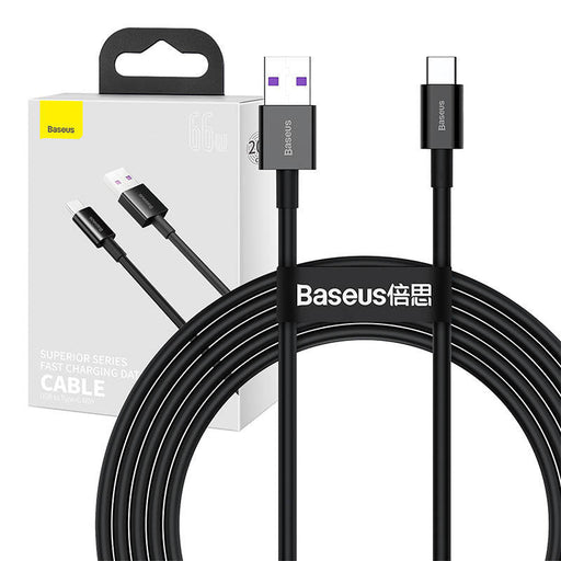 Baseus Superior Series Cable USB to USB-C 66W 2m (black) - USB to USB-C<<<USB cables<<<GSM