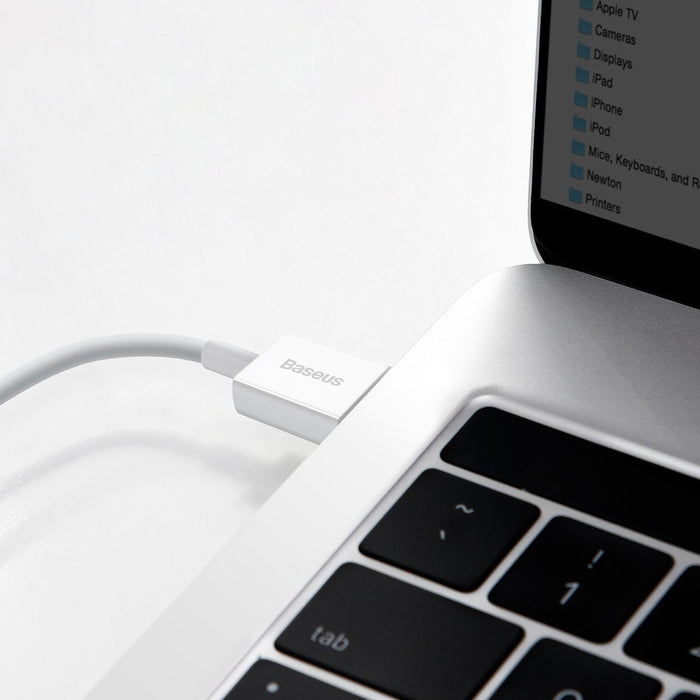 Baseus Superior Series Cable USB to USB-C 66W 2m (white) - USB to USB-C<<<USB cables<<<GSM