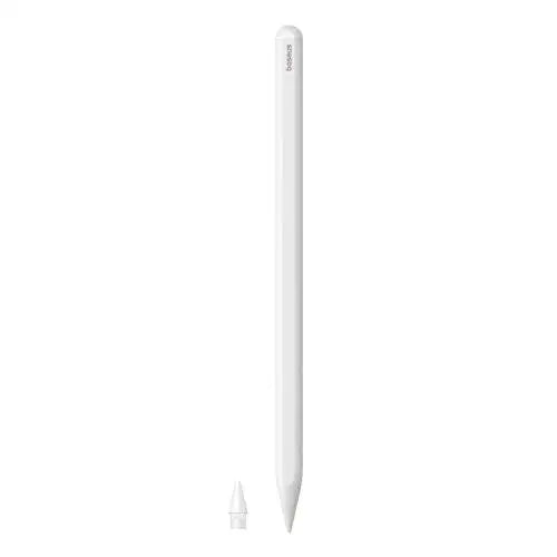 Baseus Tablet Tool Pen Smooth Writing 2 Wireless Charging with LED Indicator + Active Replaceable Tip for iPad White