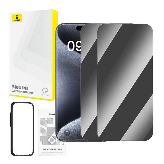 Baseus tempered glass for iPhone 15 Pro Max pack of 2 pcs. - For smartphones<<<Tempered glass and screen