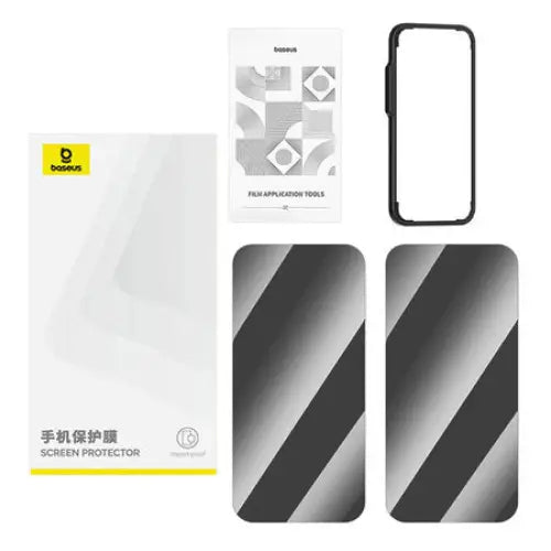 Baseus tempered glass Superior HD for iP 11Pro Max/XS Max +2xcleaning kit and EasyStick - For smartphones<<<Tempered