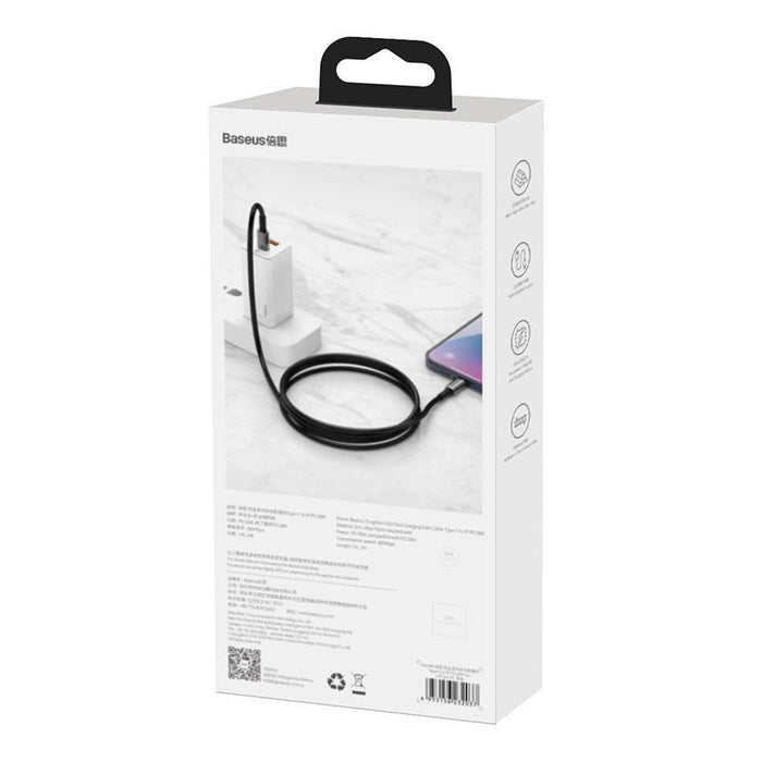 Baseus Tungsten Gold Cable Type-C to Type-C 100W 1m (black) - USB-C to USB-C<<<USB cables<<<GSM