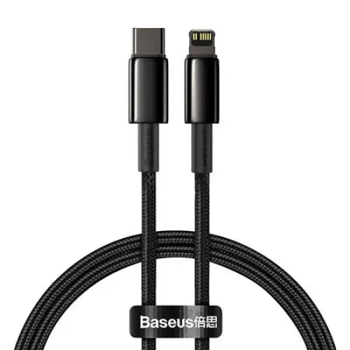 Baseus Tungsten Gold Cable Type-C to iP PD 20W 1m (black) - USB-C to Lightning<<<USB cables<<<GSM
