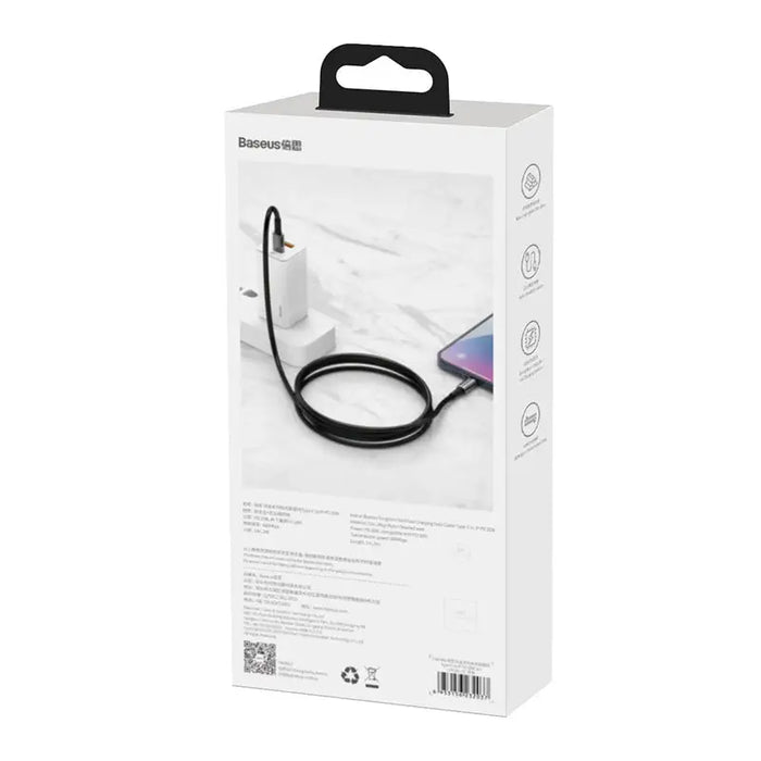 Baseus Tungsten Gold Cable Type-C to iP PD 20W 1m (black) - USB-C to Lightning<<<USB cables<<<GSM