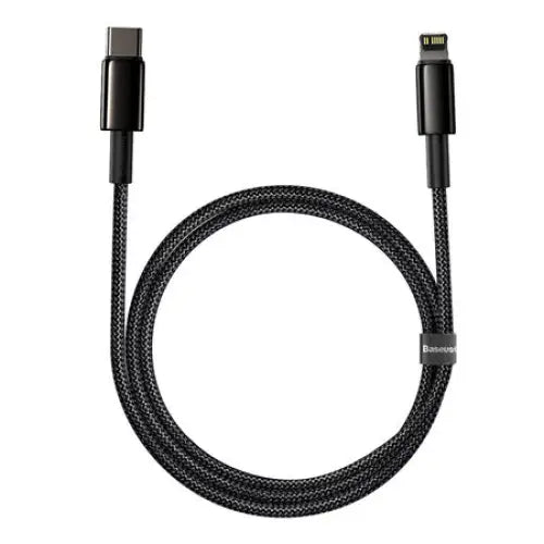 Baseus Tungsten Gold Cable Type-C to iP PD 20W 1m (black) - USB-C to Lightning<<<USB cables<<<GSM