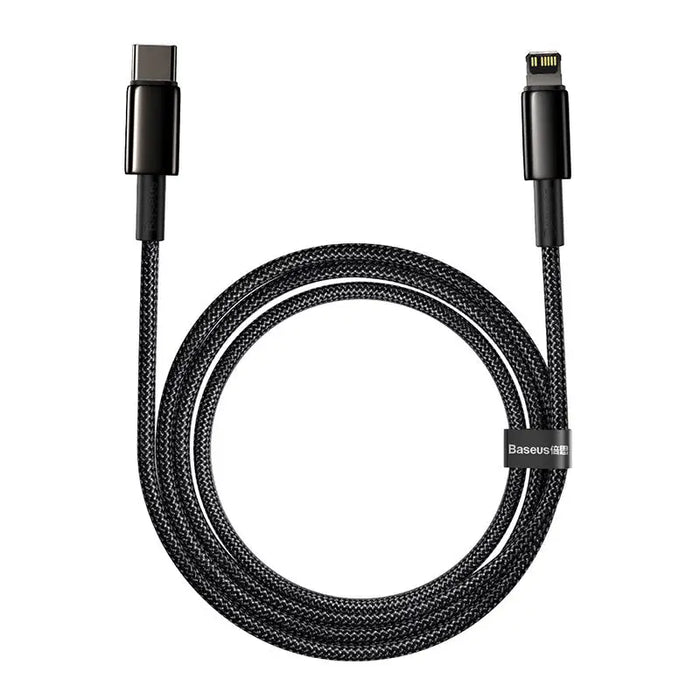 Baseus Tungsten Gold Cable Type-C to iP PD 20W 2m (black) - USB-C to Lightning<<<USB cables<<<GSM