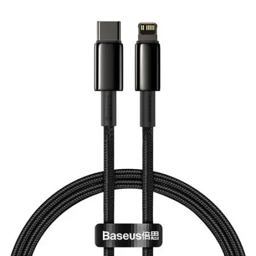 Baseus Tungsten Gold Cable Type-C to iP PD 20W 2m (black) - USB-C to Lightning<<<USB cables<<<GSM