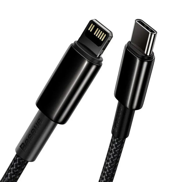 Baseus Tungsten Gold Cable Type-C to iP PD 20W 2m (black) - USB-C to Lightning<<<USB cables<<<GSM