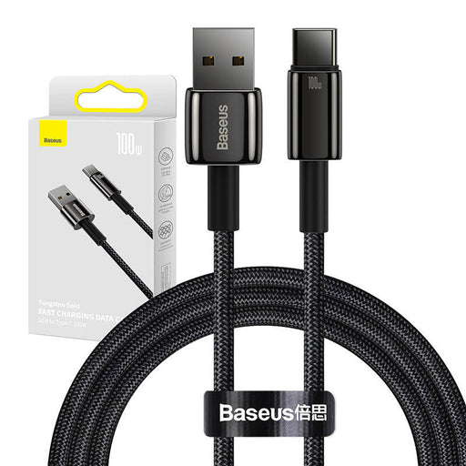 Baseus Tungsten Gold Cable USB to USB-C 100W 1m (black) - USB cables<<<Cables<<<IT Accessories<<<InnproXML&&&Cell phone