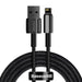 Baseus Tungsten Gold Cable USB to iP 2.4A 2m (black) - USB to Lightning<<<USB cables<<<GSM
