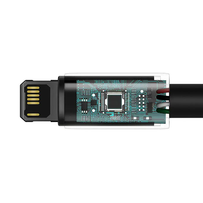 Baseus Tungsten Gold Cable USB to iP 2.4A 2m (black) - USB to Lightning<<<USB cables<<<GSM