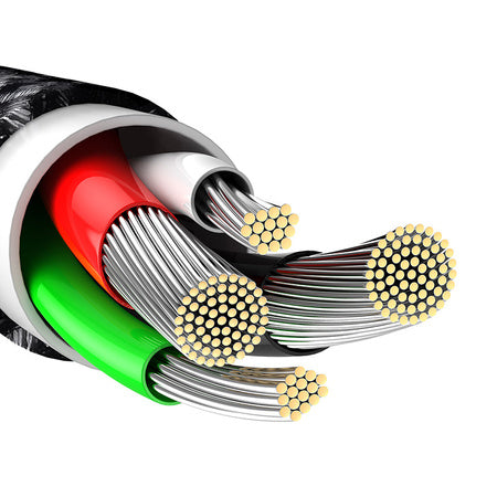 Baseus Tungsten Gold Cable USB to iP 2.4A 2m (black) - USB to Lightning<<<USB cables<<<GSM