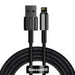 Baseus Tungsten Gold Cable USB to iP 2.4A 2m (black) - USB to Lightning<<<USB cables<<<GSM
