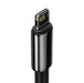 Baseus Tungsten Gold Cable USB to iP 2.4A 2m (black) - USB to Lightning<<<USB cables<<<GSM