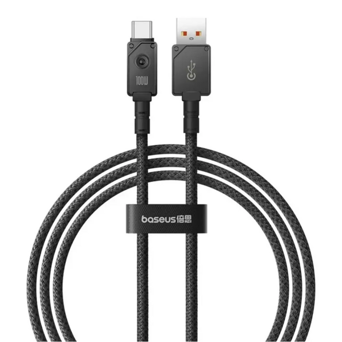 Baseus Unbreakable USB cable 1 m USB A USB C Black - USB cablesAKG-KAB<<<GSM accessoriesAKG<<<ActionPL
