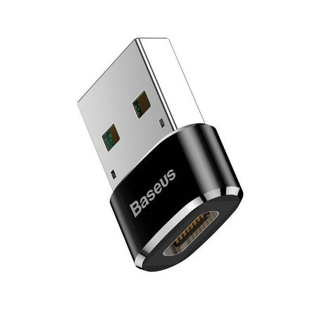 Baseus USB-C to USB-A adapter 3A (Black) - Adapters connectors and converters<<<IT