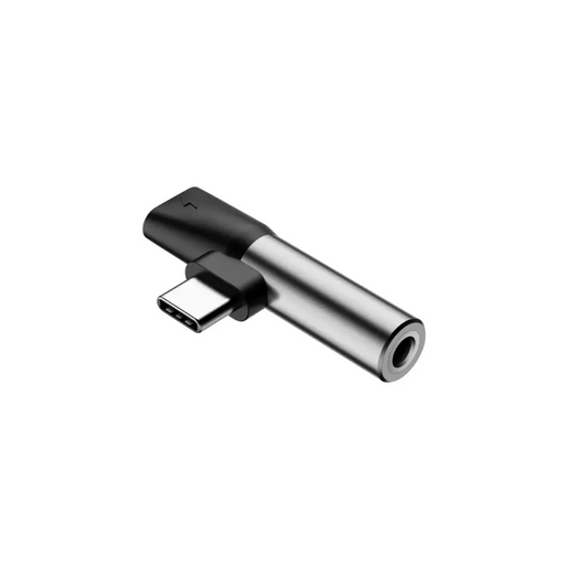 Baseus USB type-C to 3.5 mm 2 in 1 adapter silver - Други адаптери / преходи<<<Кабели и