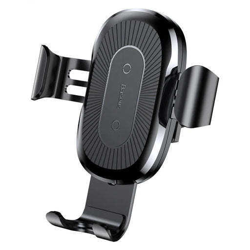 Baseus Wireless Charger Gravity Ventilation Car Holder + Qi Wireless Charger black (WXYL-01) - Cell phone