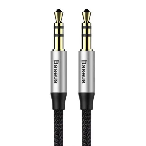 Baseus Yiven Audio Cable mini jack 3,5mm AUX 1m (Black + Silver) - Other<<<Accessories<<<Основна<<<DunaXML&&&Audio