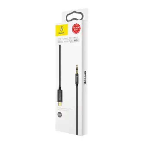 Baseus Yiven Audio cable USB-C to mini jack 3,5mm 1.2m (Black) - Audio cables<<<Audio<<<InnproXML&&&Audio
