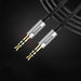 Baseus Yiven M30 stereo audio cable AUX 3.5 mm male mini jack 1.5 m silver-black (CAM30-CS1) - Audio cables<<<HurtelXML