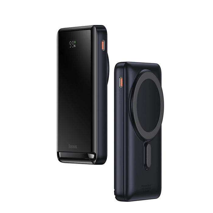 Baseus Magnetic Bracket powerbank with wireless charging MagSafe 10000mAh 20W Overseas Edition white (PPCX000202) + USB Type C cable Baseus Xiaobai Series 60W 0.5m