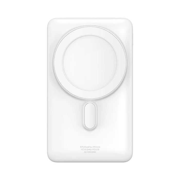 Baseus Magnetic Bracket powerbank with wireless charging MagSafe 10000mAh 20W Overseas Edition white (PPCX000202) + USB Type C cable Baseus Xiaobai Series 60W 0.5m