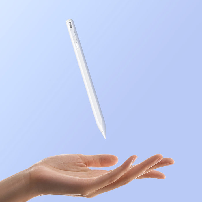 Smooth Writing Stylus with LED Indicators (Active) White
