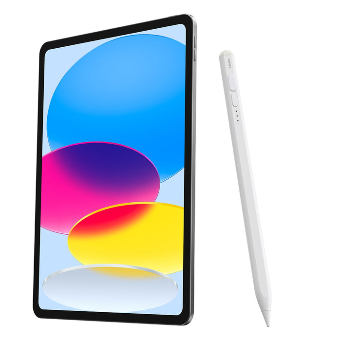 Smooth Writing Stylus with LED Indicators (Active) White