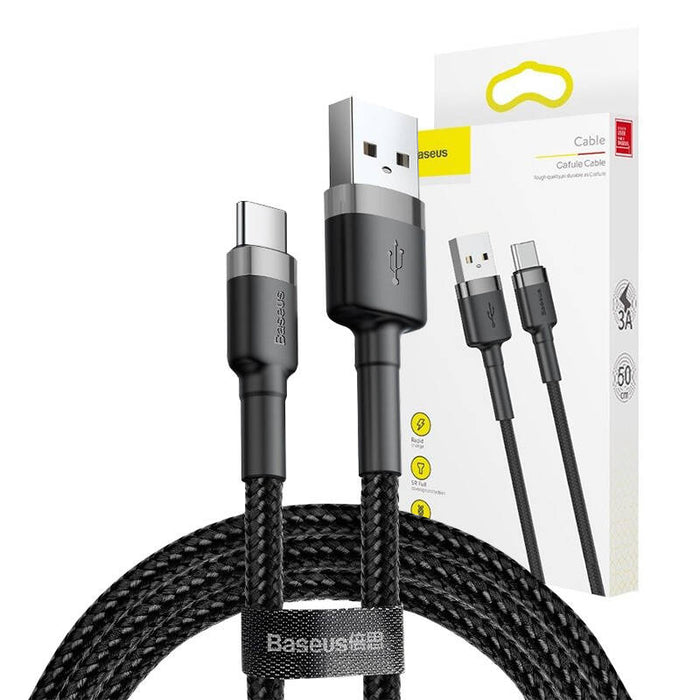 Baseus Cafule cable USB-C 3A 1m (Gray+Black)