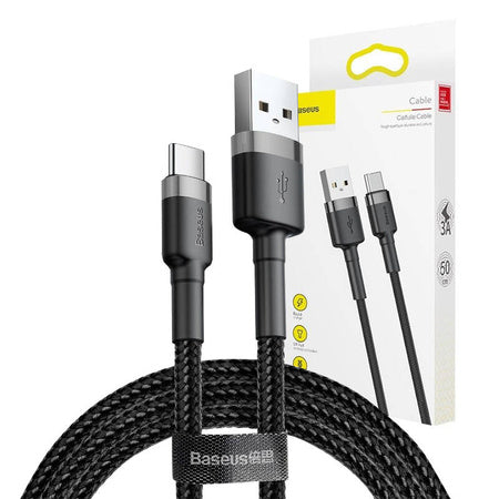 Baseus Cafule cable USB-C 3A 1m (Gray+Black)
