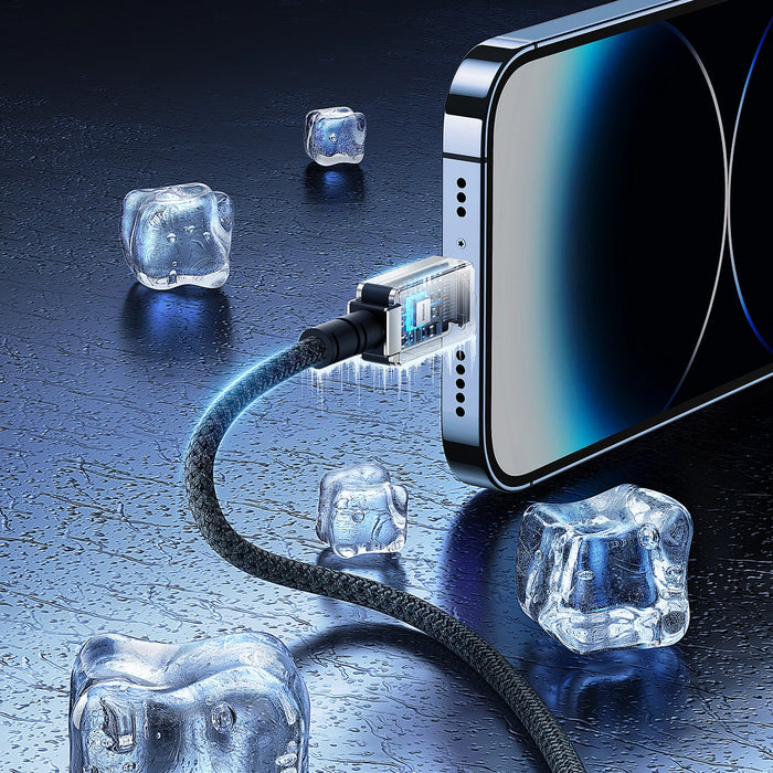 USB cable - Lightning Baseus Unbreakable 2.4A 480Mbps 1m - white