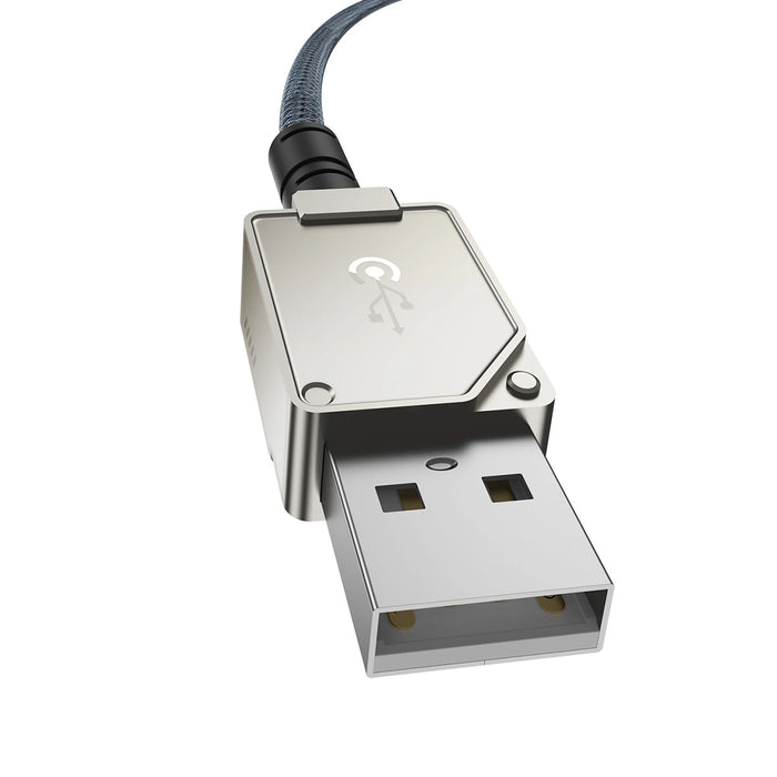 USB cable - Lightning Baseus Unbreakable 2.4A 480Mbps 1m - white