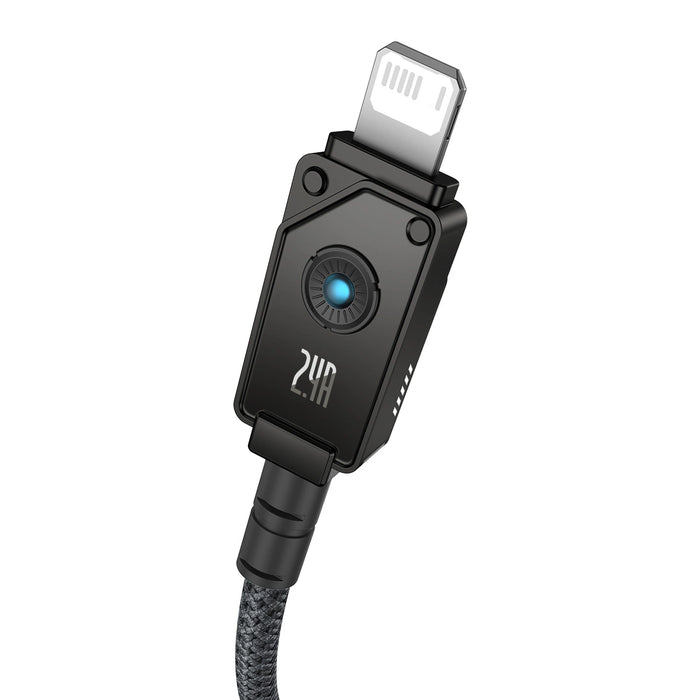 USB cable - Lightning Baseus Unbreakable 2.4A 480Mbps 1m - black