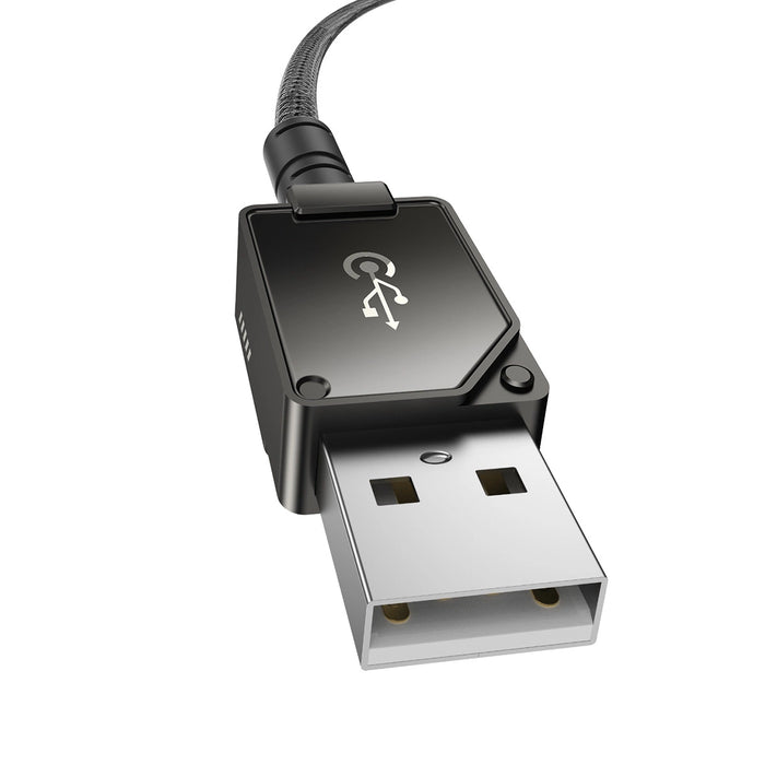 USB cable - Lightning Baseus Unbreakable 2.4A 480Mbps 1m - black