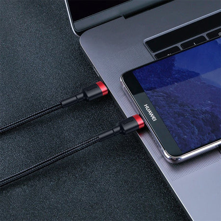 USB-C PD Baseus Cable Cafule PD 2.0 QC 3.0 60W 1m (black and red)