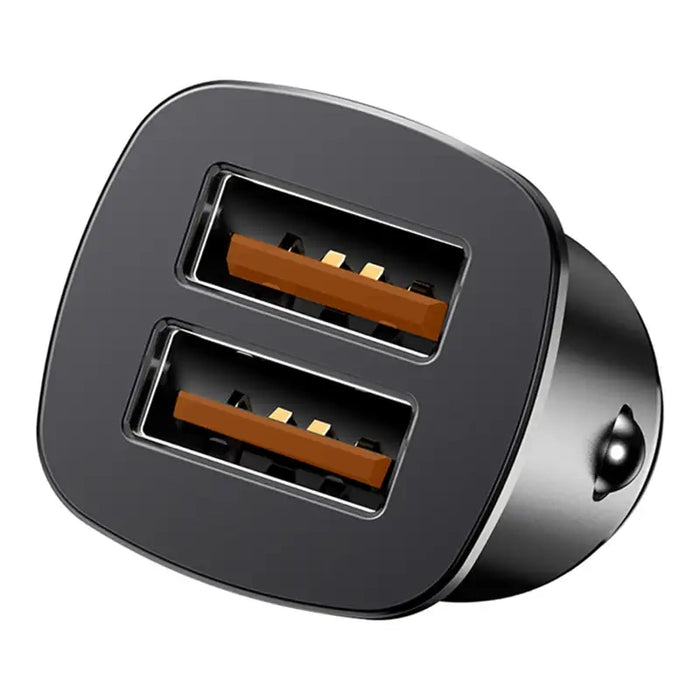 Baseus Square Car Charger 2xUSB QC3.0 5A 30W (black)