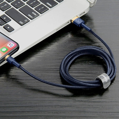 Baseus Cafule Lightning cable 2.4A 1m (Gold+Dark blue)
