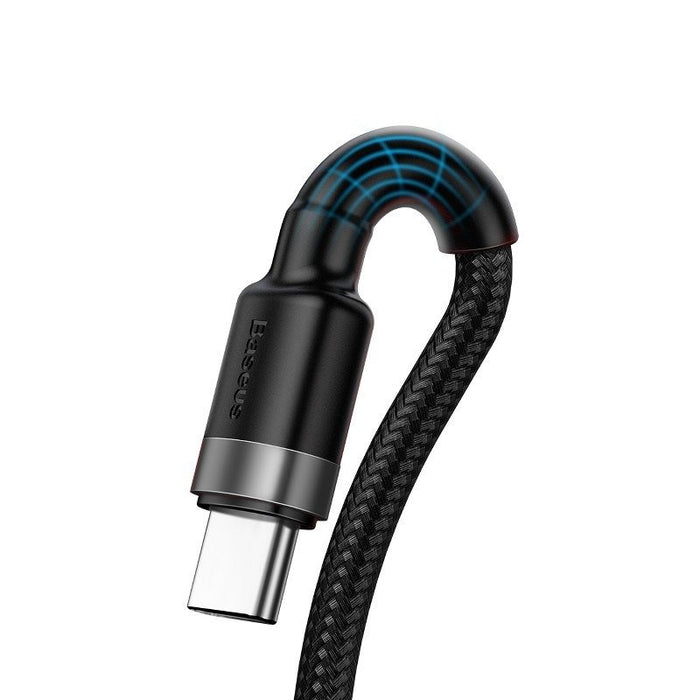 Baseus Cafule USB-C Cable Huawei SuperCharge, QC 3.0, 5A 1m (Black+Gray)