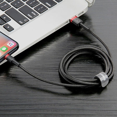 Baseus Cafule USB Lightning Cable 2,4A 0,5m (Red+Black)