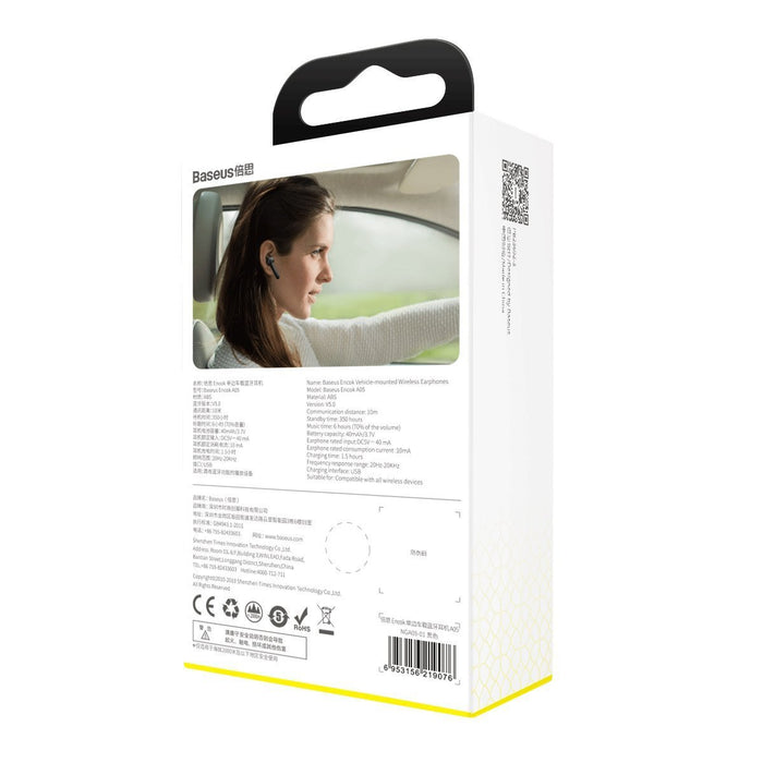 Baseus Bluetooth headset Encok Vehicle-mounted A05 Black
