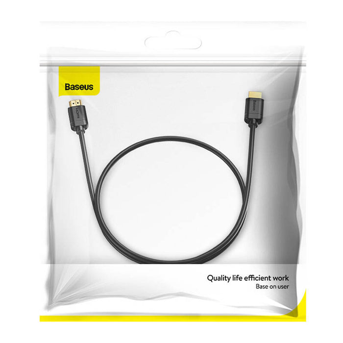 Baseus 2x HDMI 2.0 4K 60Hz Cable, 3D, HDR, 18Gbps, 1m (black)